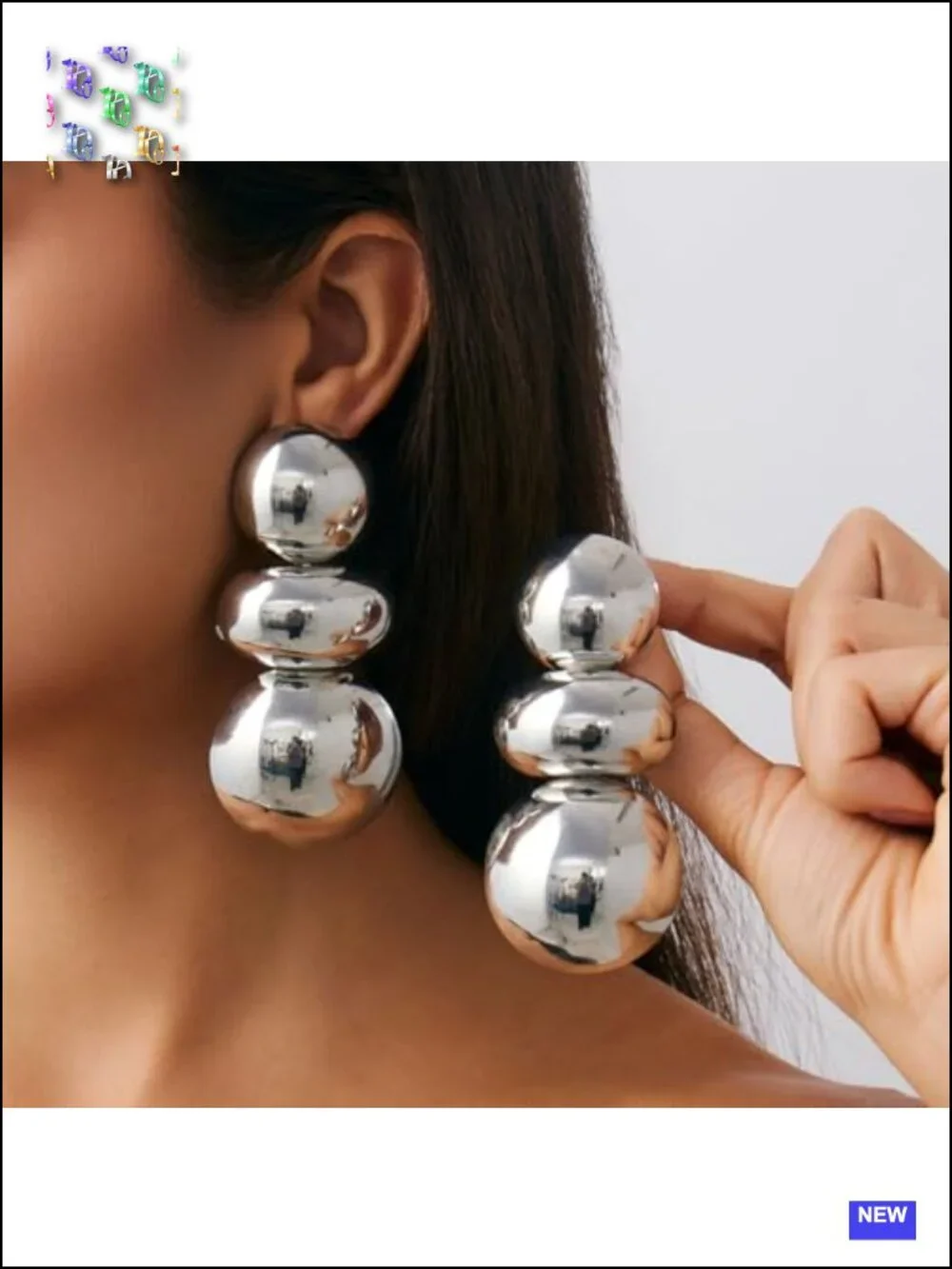 14K Gold Irregular Ball Dangle Earrings Chunky Nugget Earrings for Women Trendy